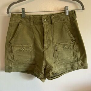 Olive Green American Eagle Cargo Shorts